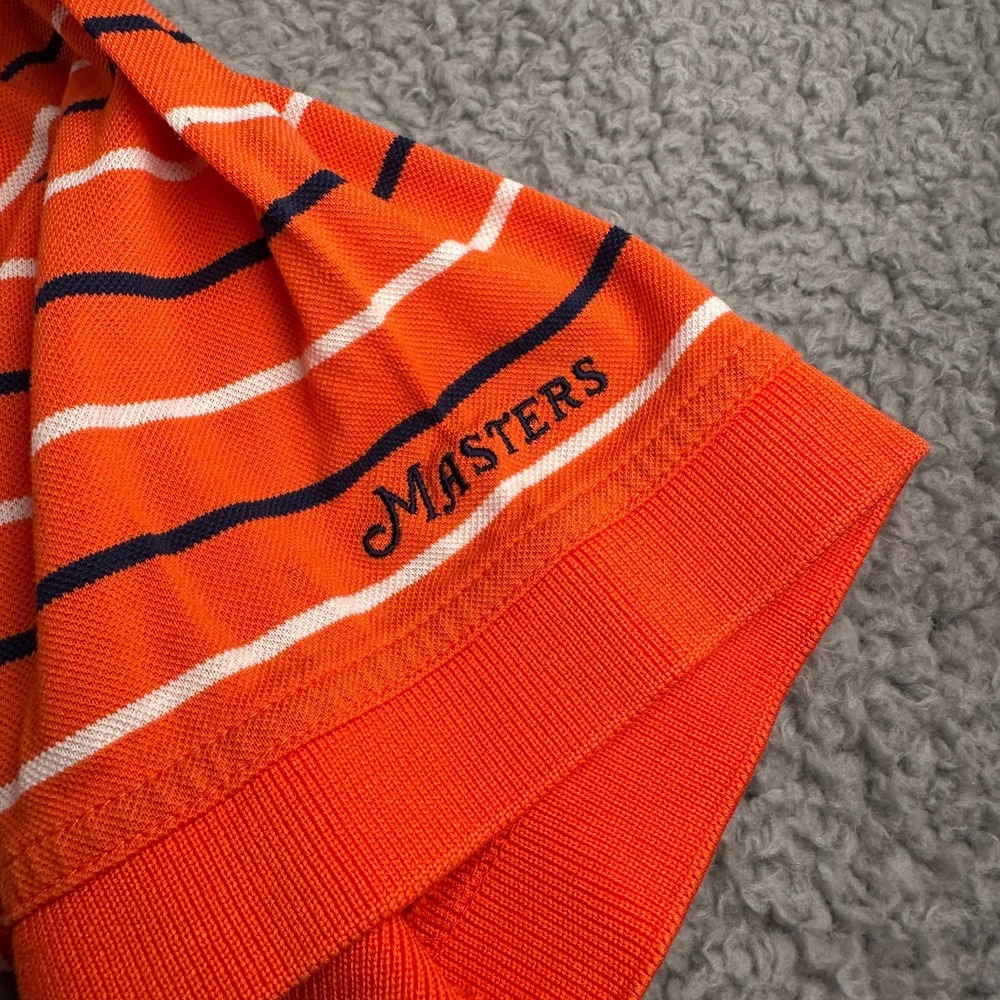 Vintage Masters Collection Shirt Mens XL Orange Golf Mercerized Cotton Polo - Picture 3 of 9